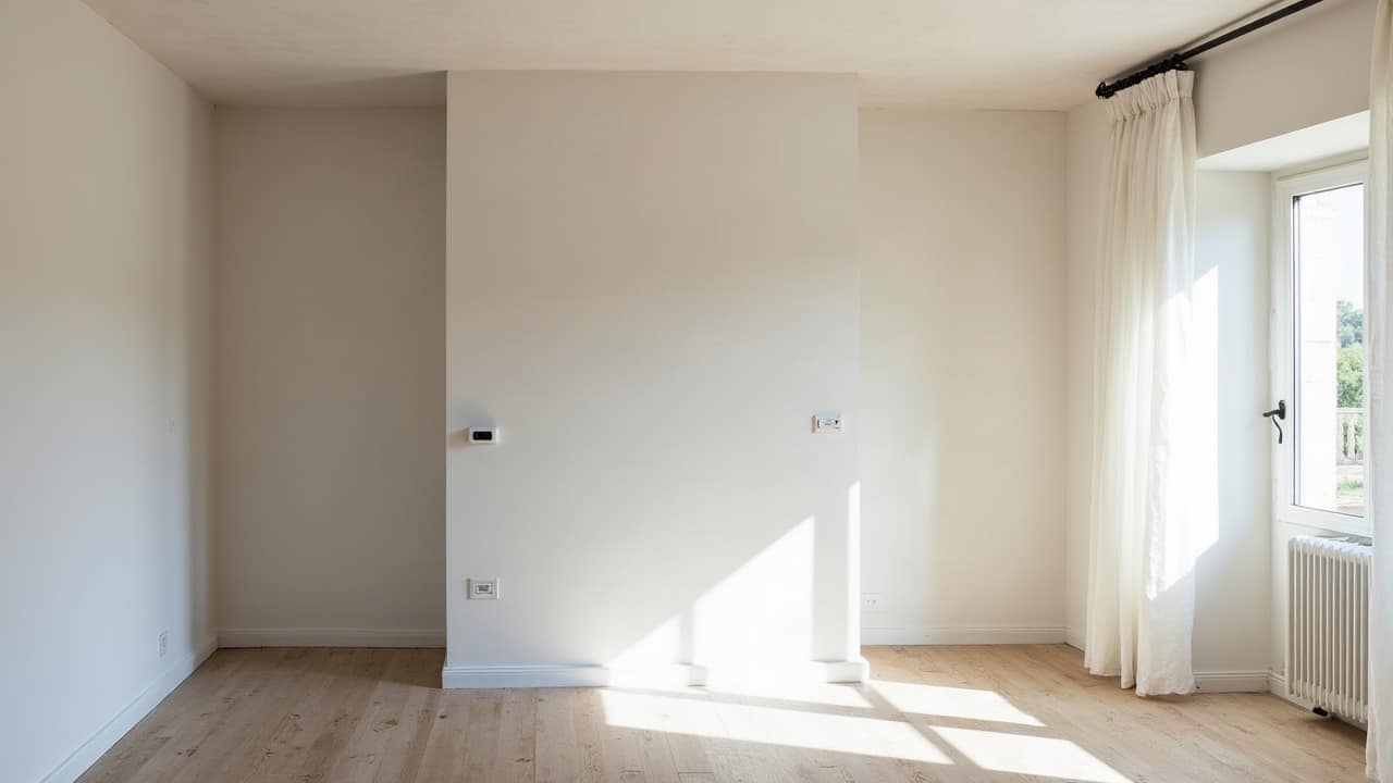 La jonction avec un plafond d'origine parfois irrégulier